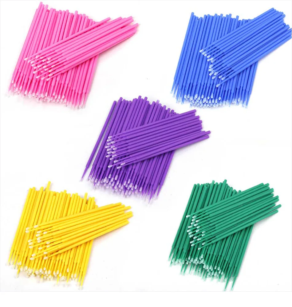 Eyelash Extension Class - Brosse à cils jetable, 100 pièces/sac,