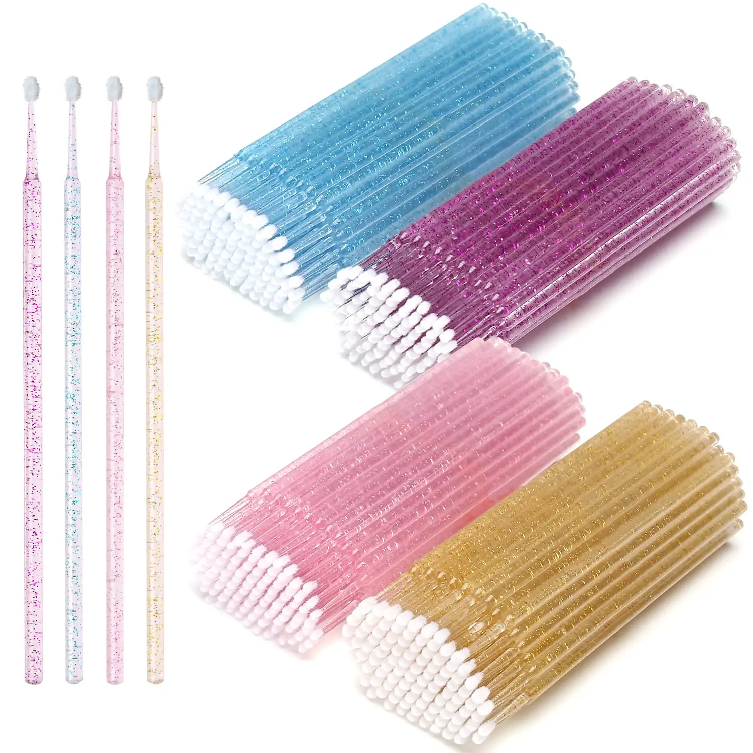 Micro Brush Applicator - Brosses à cils jetables, 100 pièces/lot,