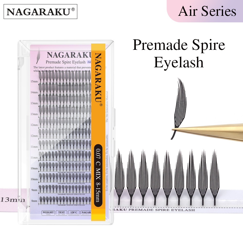 Eyelash Extension Hybrid - NAGARAKU pré-fabriqué flèche cils effet Anime