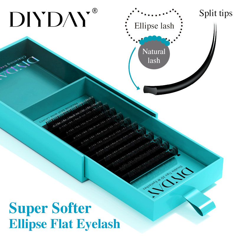 Eyelash Extension Hybrid - DIYDAY Ellipse Extensions de cils plats