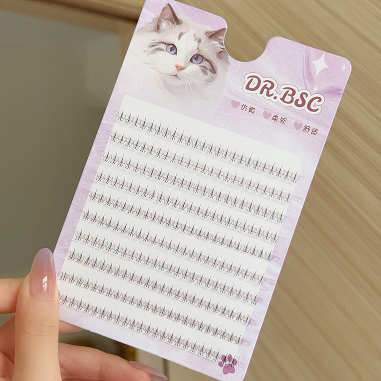 Eyelash Extension Korean Style - Faux-cils à bande fine, bricolage sous