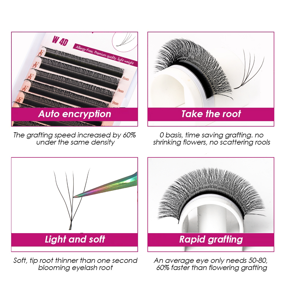 FADVAN W 3D 4D 5D 8-12/8-14mm  - Eyelash Extension Hybrid avis et prix