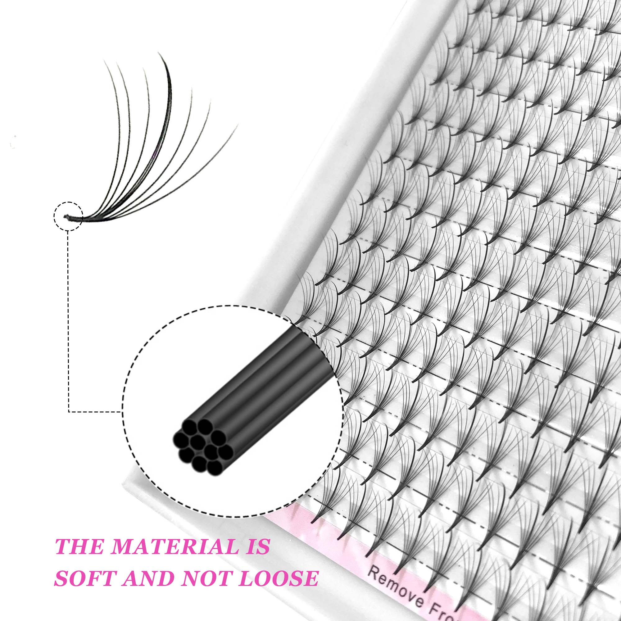 7D 300fans thin pointy base pr - Eyelash Extension Hybrid avis et prix