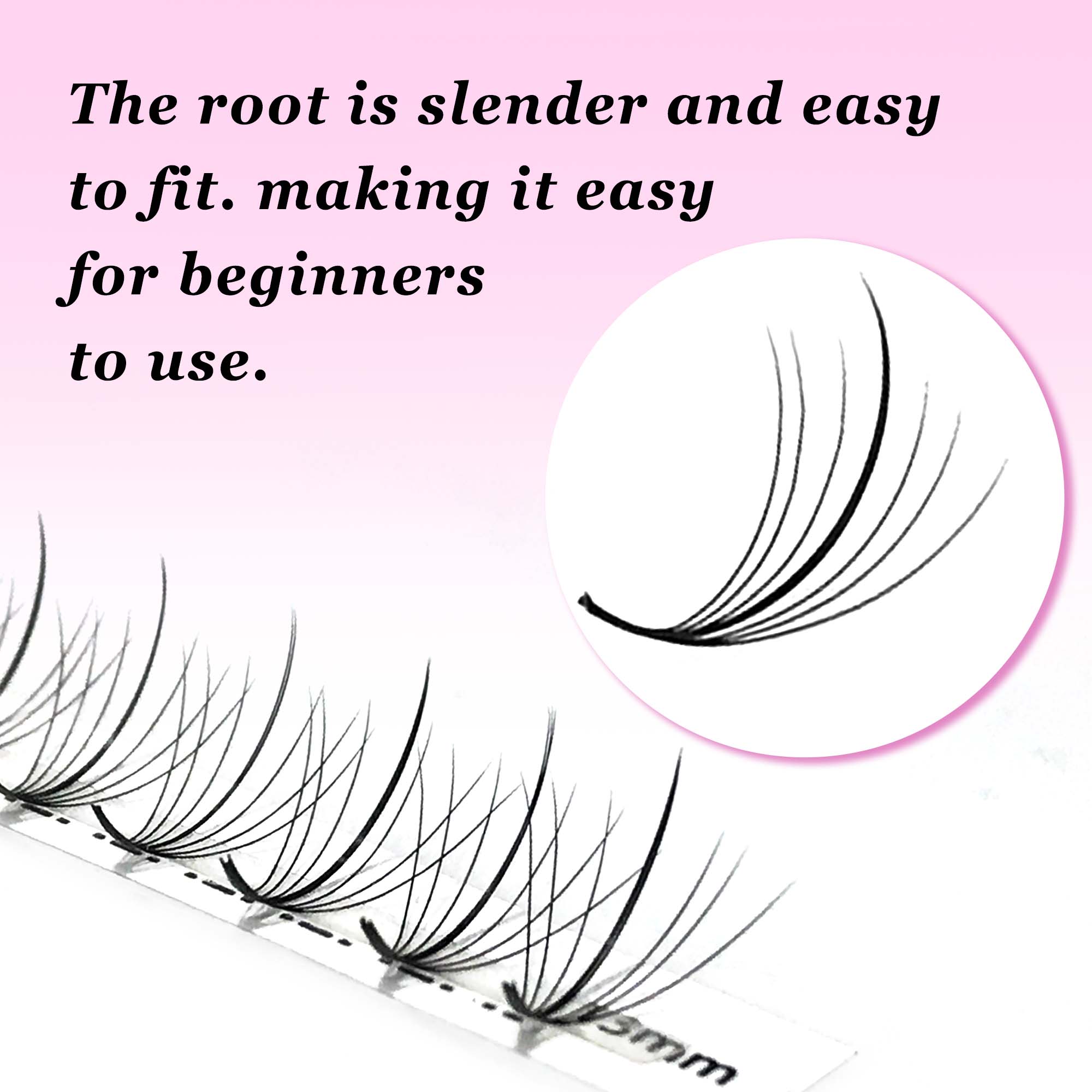 7D 300fans thin pointy base pr - Eyelash Extension Hybrid avis et prix