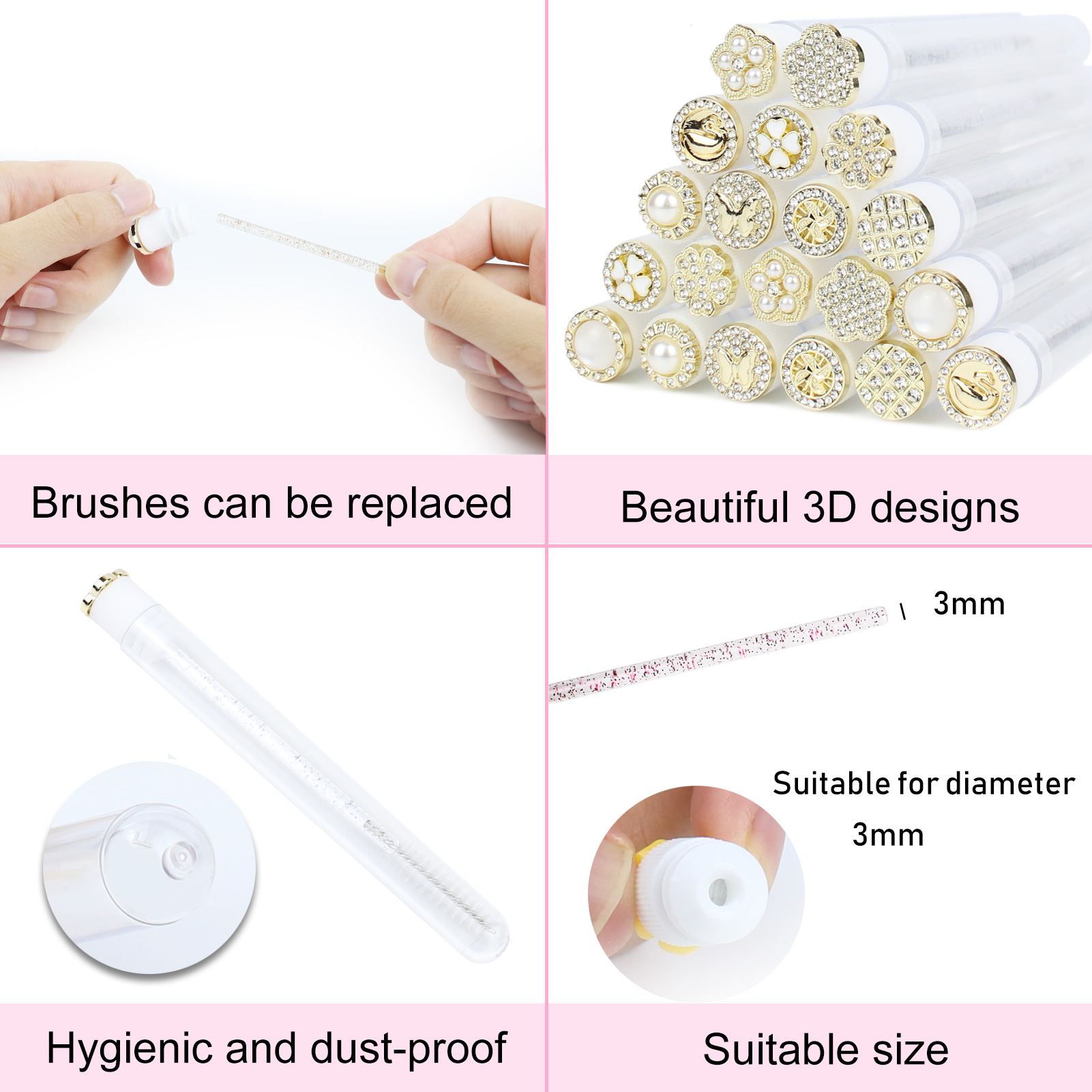 Tube de baguettes de Mascara 3 - Micro Brush Applicator avis et prix